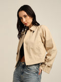 Women's 100% Cotton Twill Trench Jacket