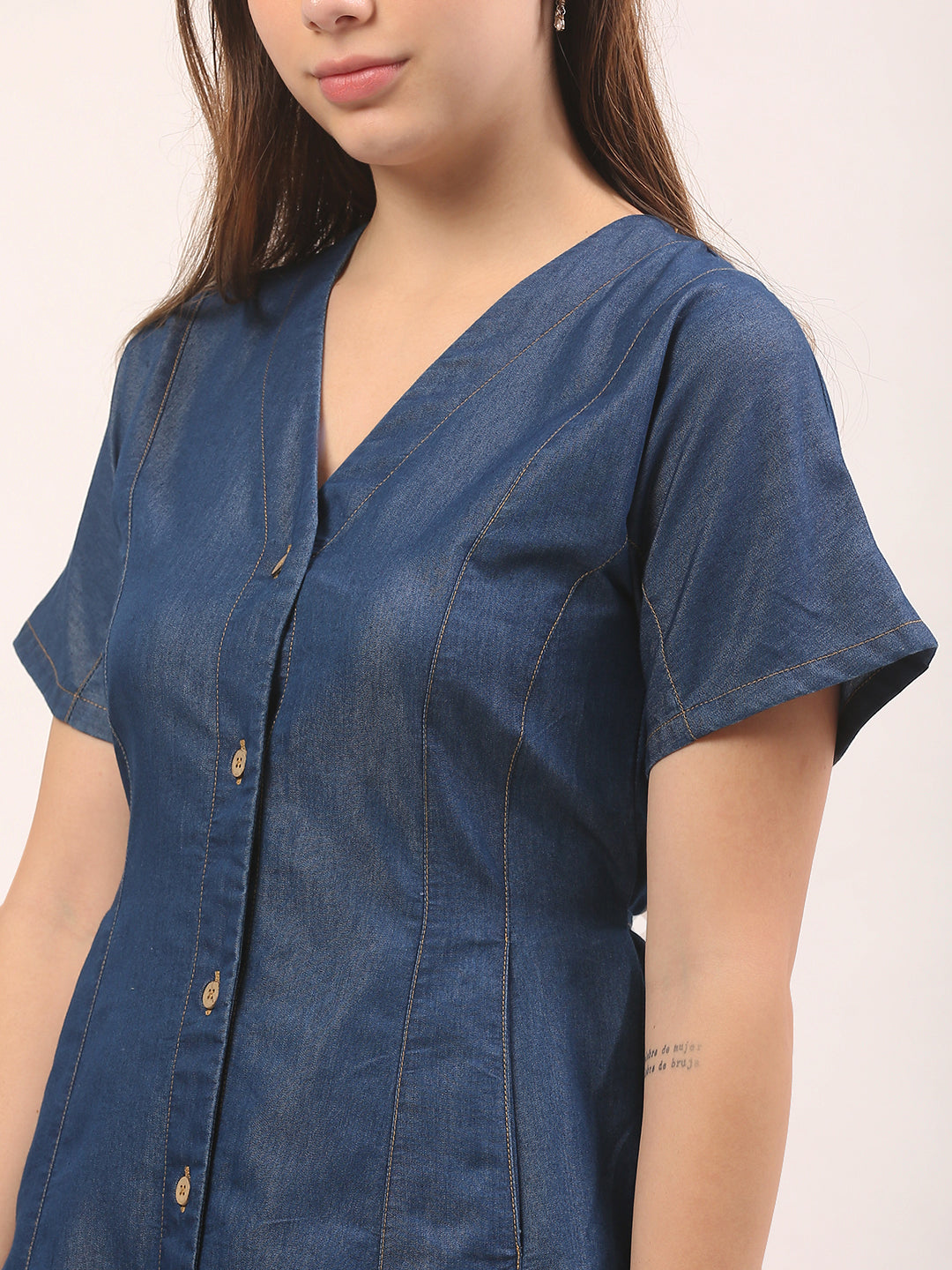 Women's Denim Maxi Dress