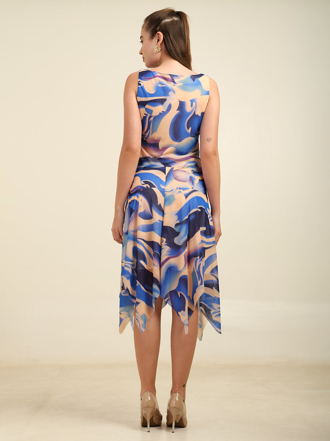 Women's Printed Mesh Co-ord Set