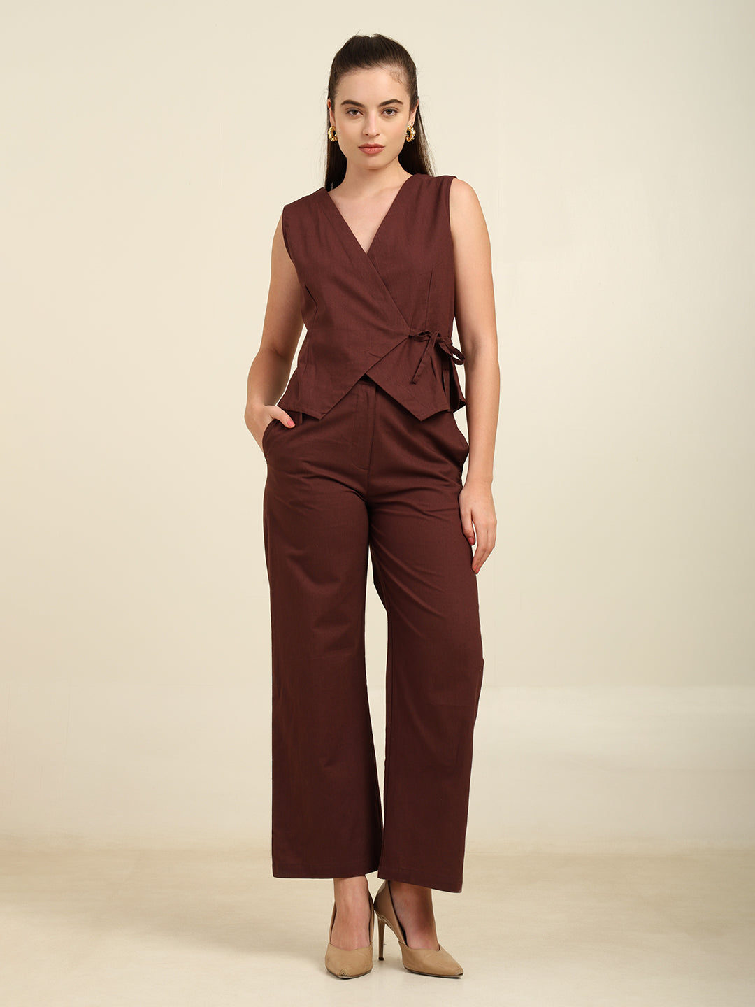 Women's 100% Cotton Slub Co-Ord Set