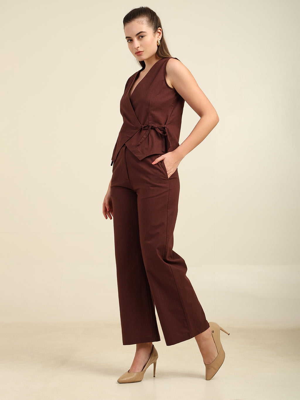 Women's 100% Cotton Slub Co-Ord Set