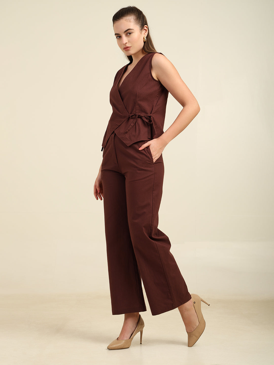 Women's 100% Cotton Slub Co-Ord Set