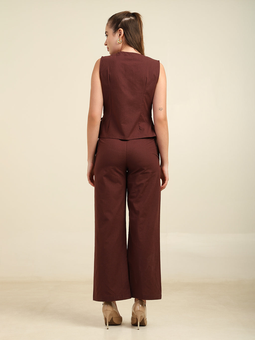 Women's 100% Cotton Slub Co-Ord Set