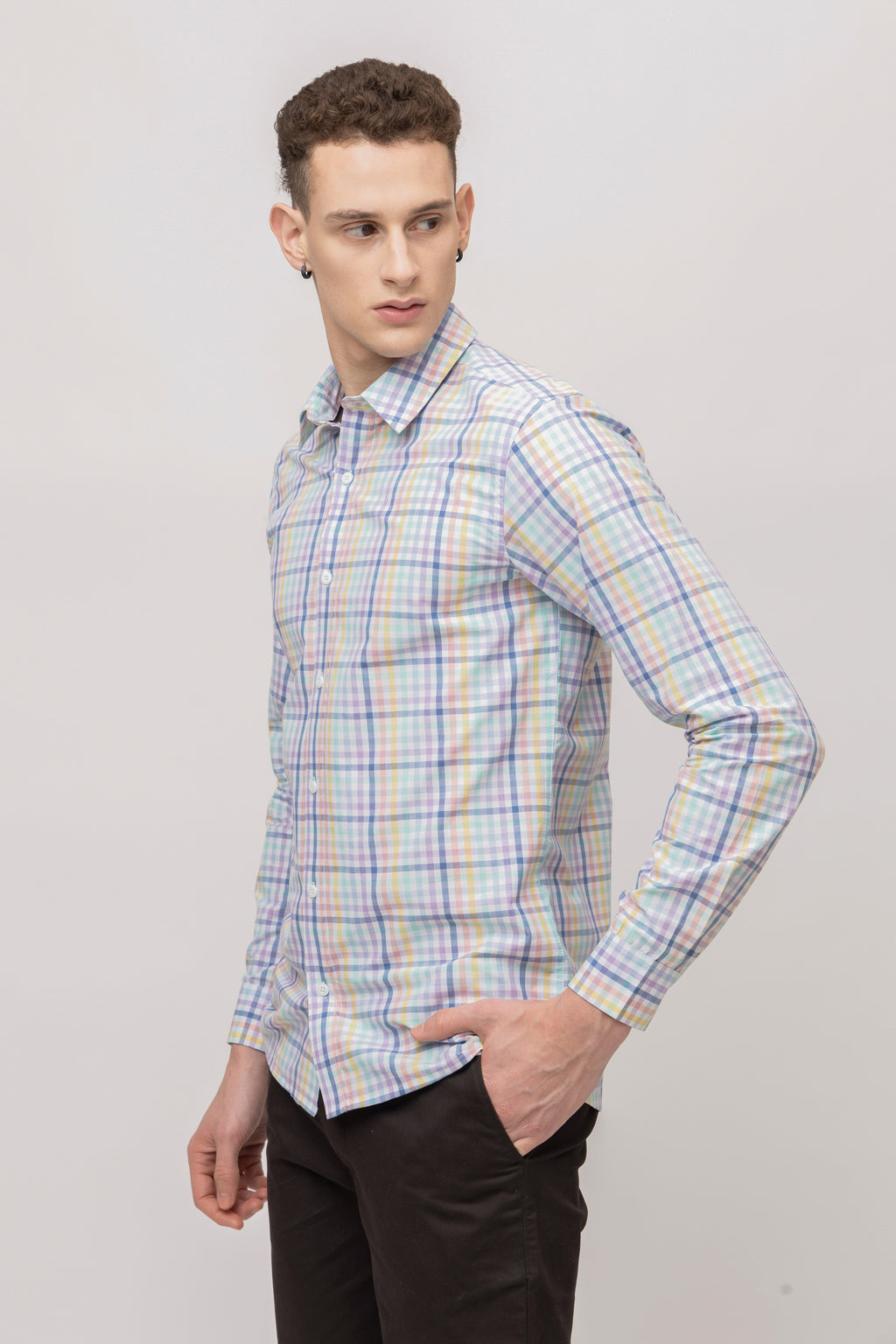 Men's Full Sleeve Check Cotton Shirt