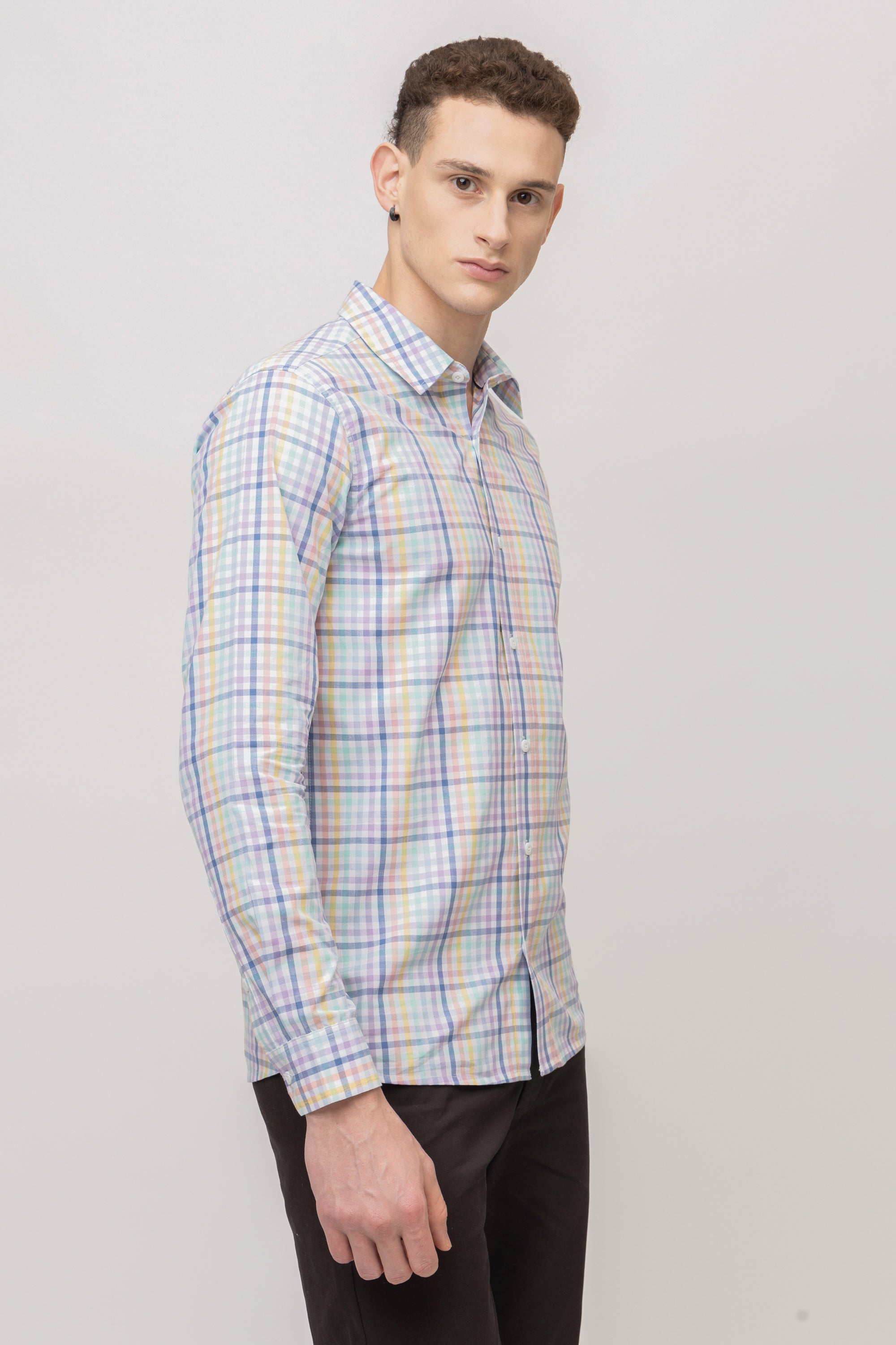 Men's Full Sleeve Check Cotton Shirt