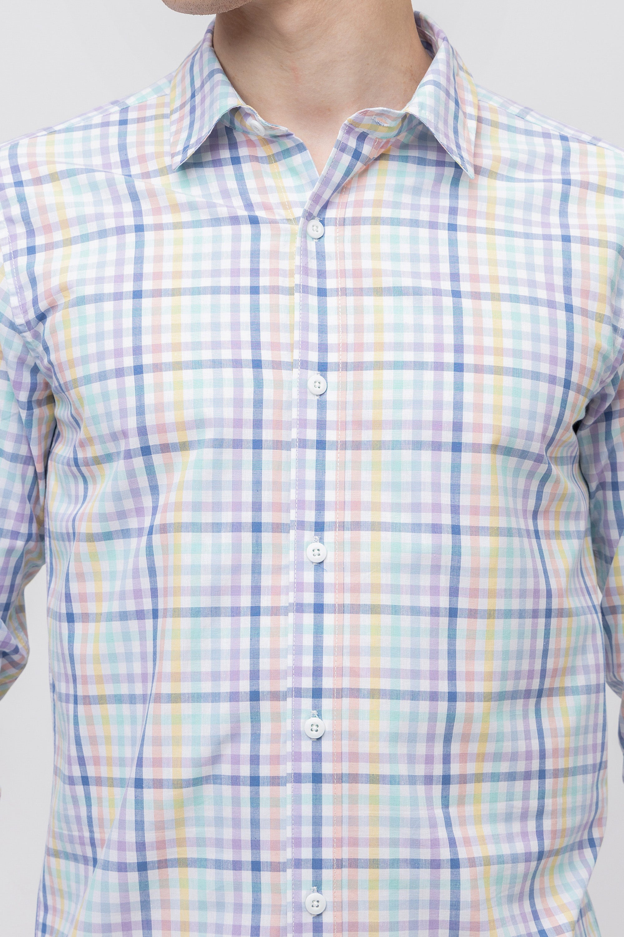 Men's Full Sleeve Check Cotton Shirt