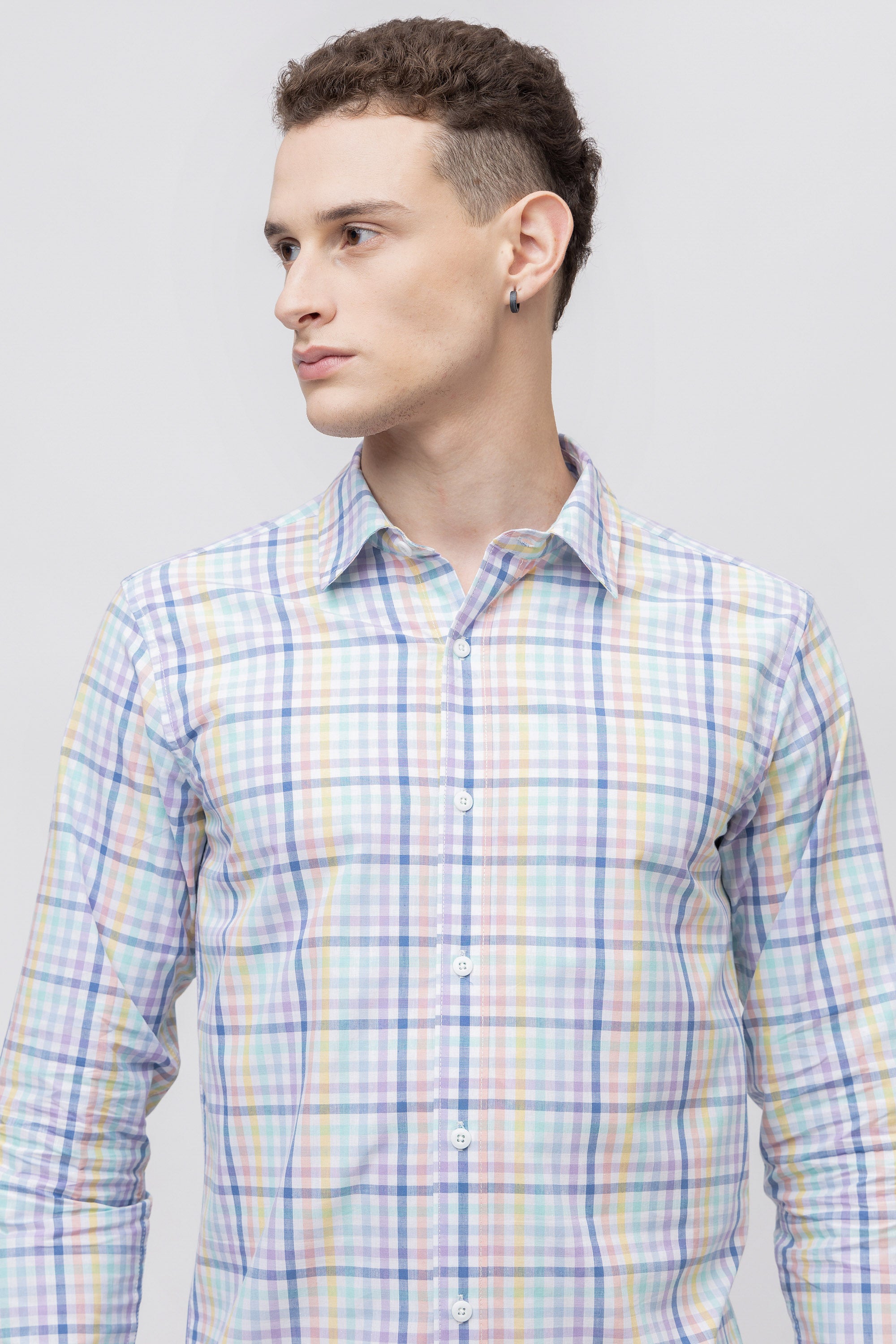 Men's Full Sleeve Check Cotton Shirt
