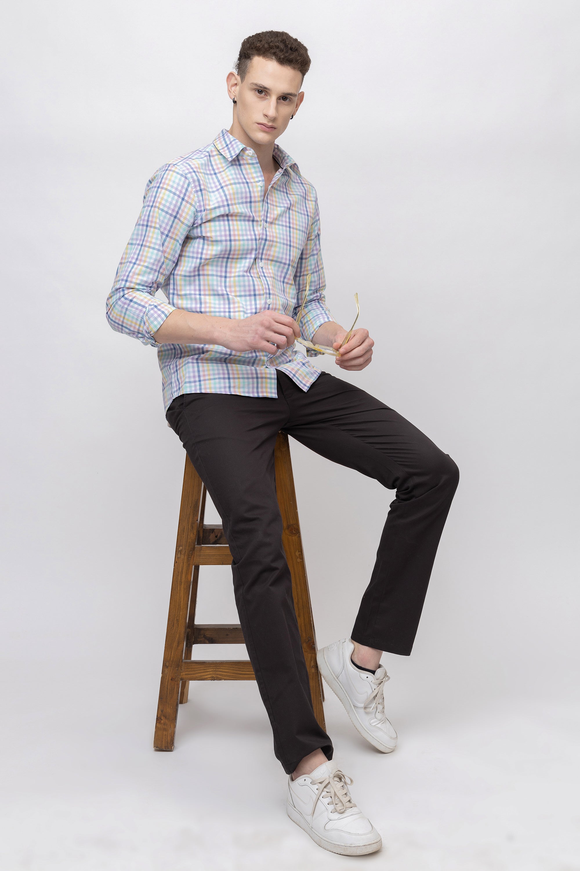 Men's Full Sleeve Check Cotton Shirt