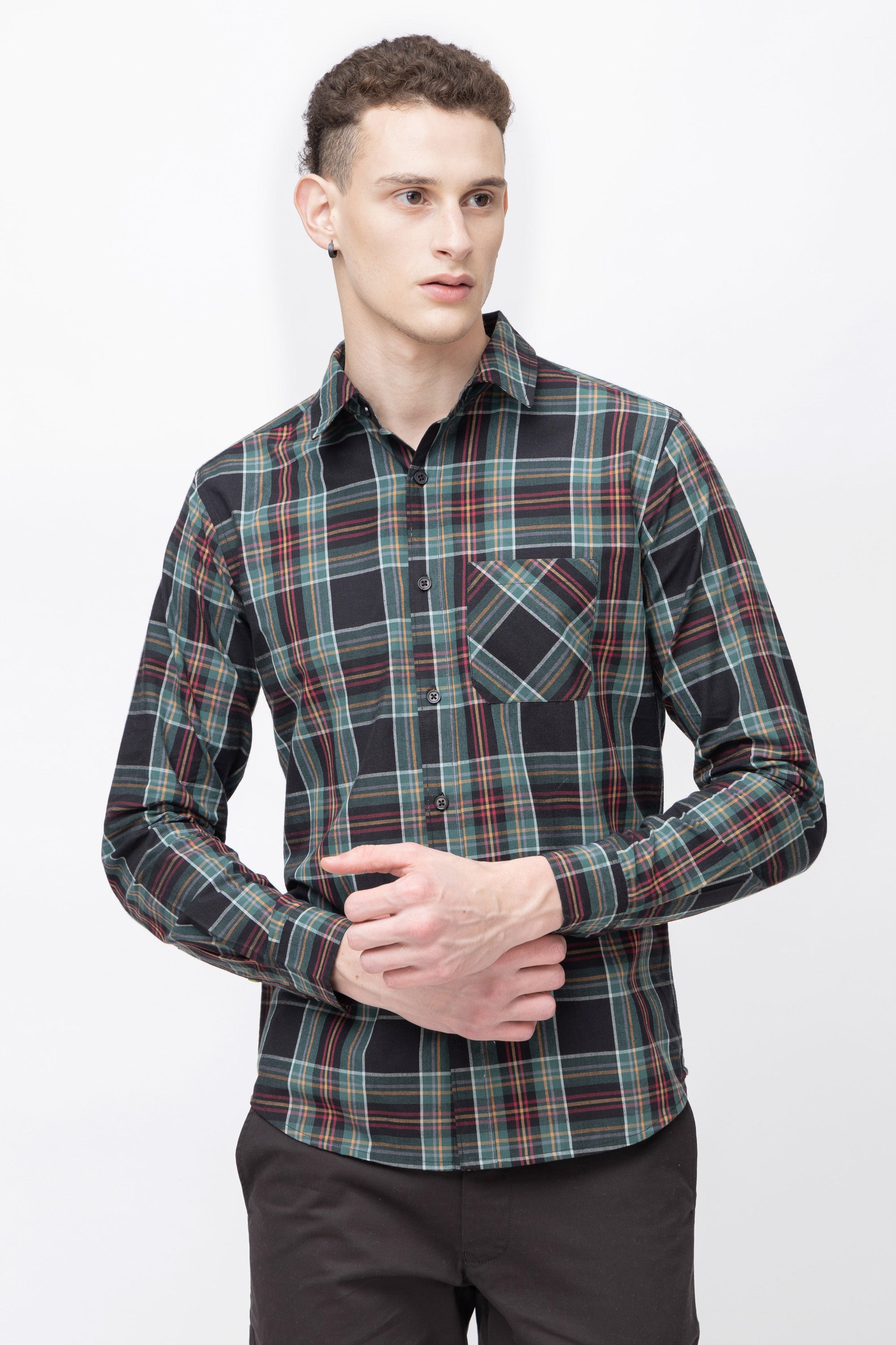 Men's Full Sleeve Check Cotton Shirt
