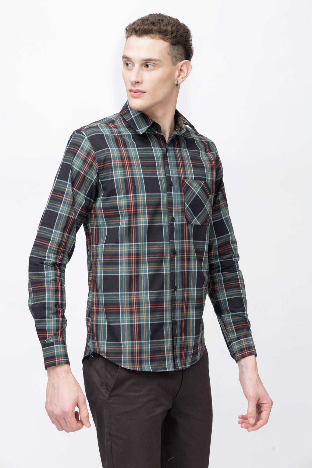 Men's Full Sleeve Check Cotton Shirt