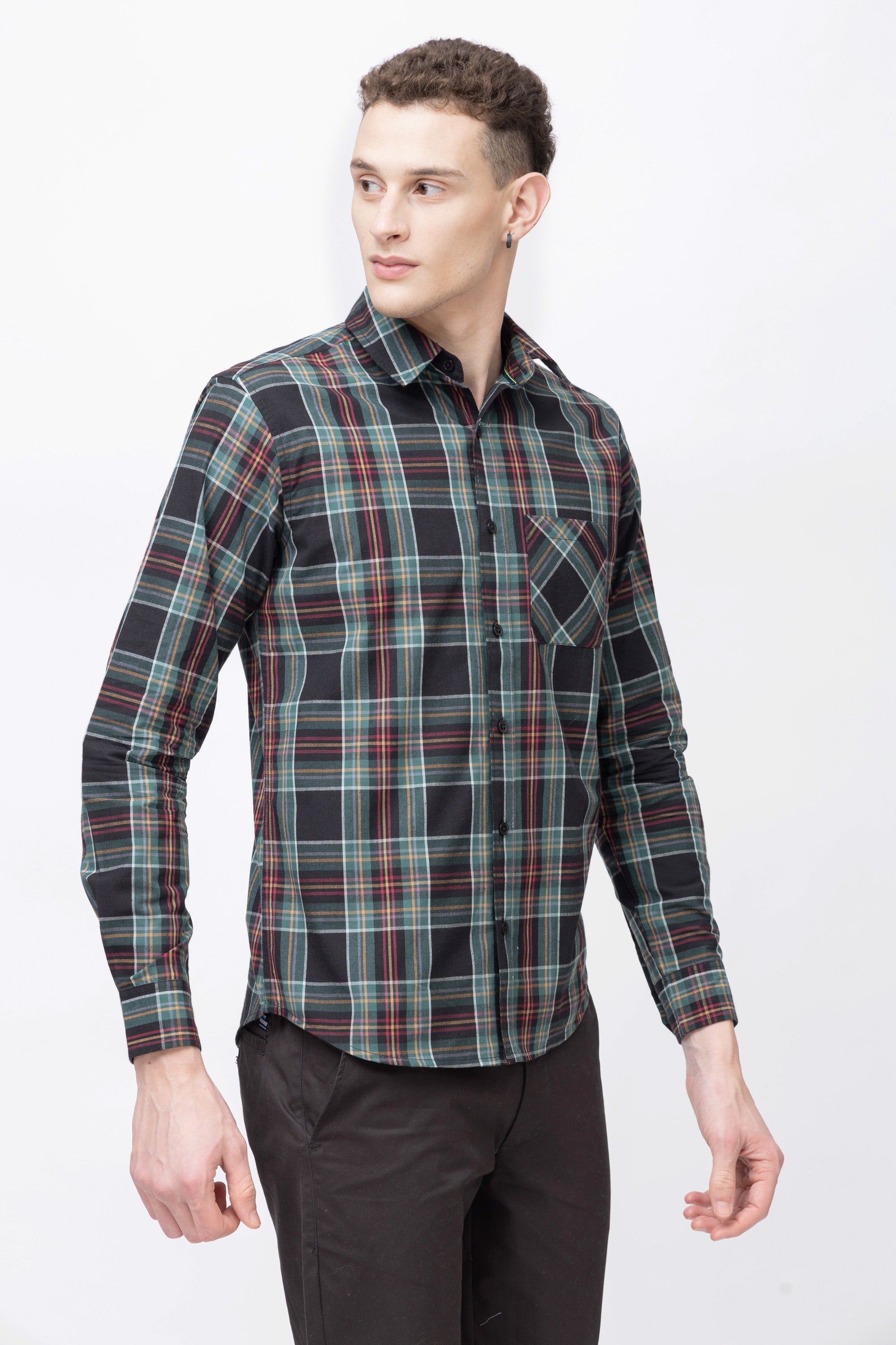 Men's Full Sleeve Check Cotton Shirt
