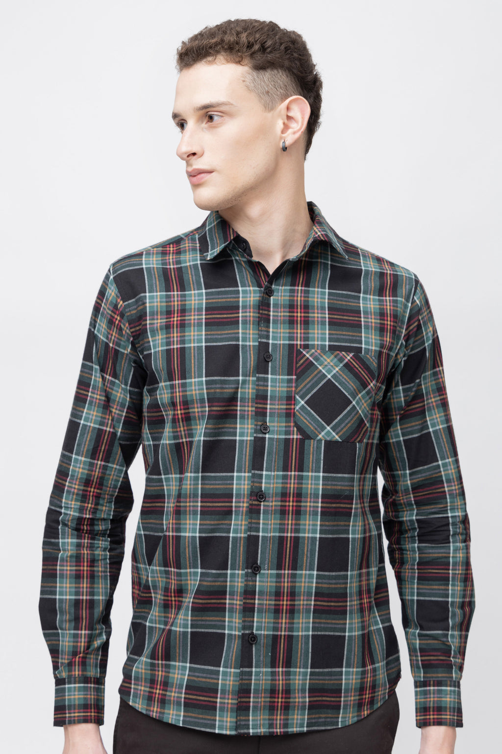 Men's Full Sleeve Check Cotton Shirt