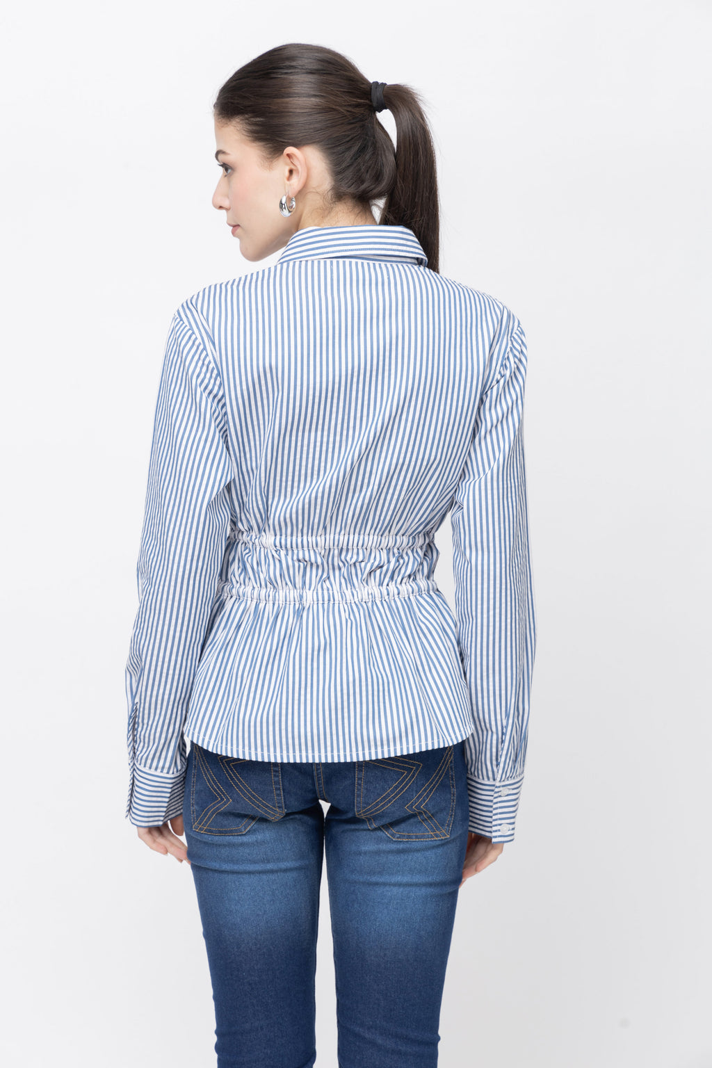 Women's Striped Full Sleeve Shirt