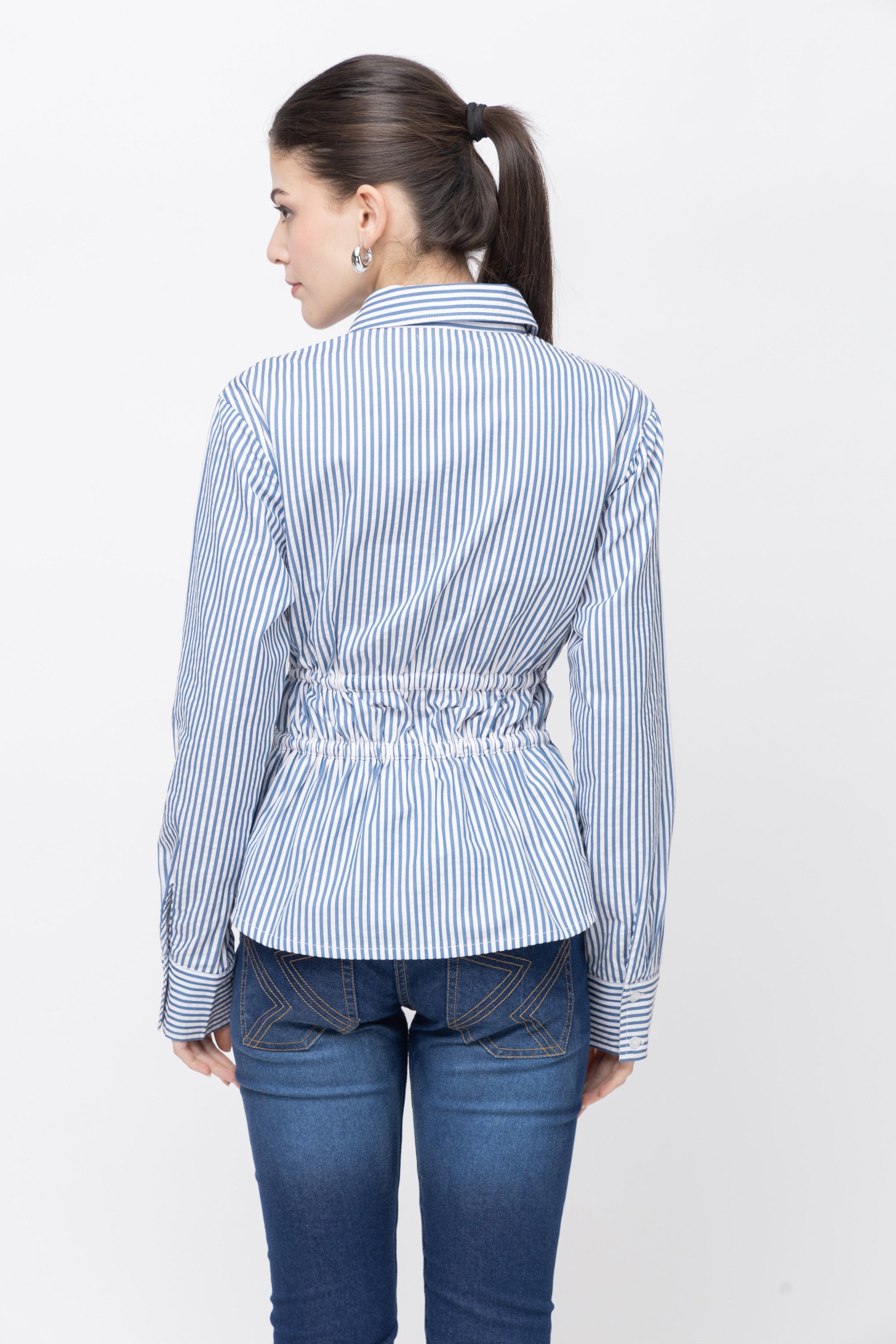 Women's Striped Full Sleeve Shirt