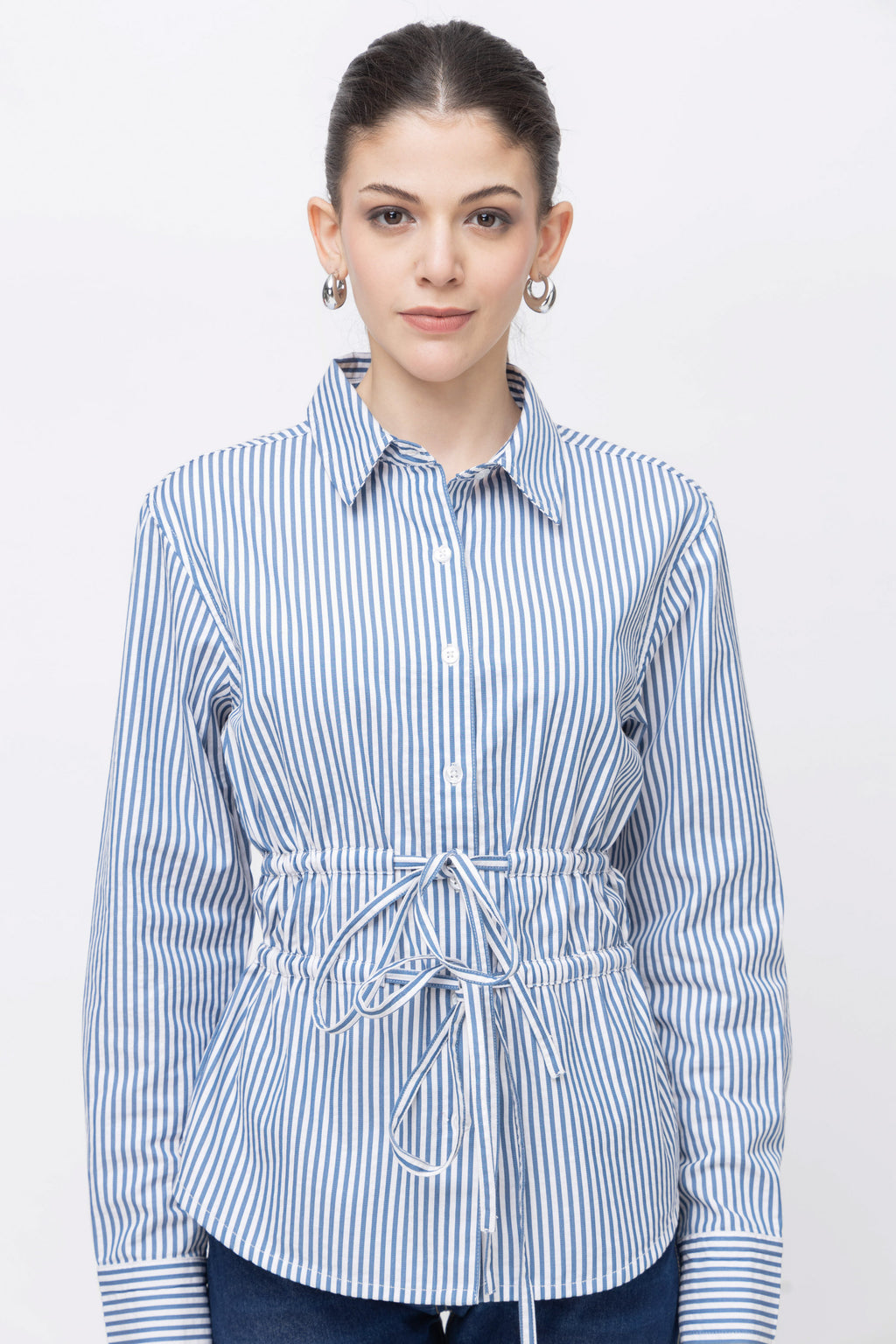 Women's Striped Full Sleeve Shirt