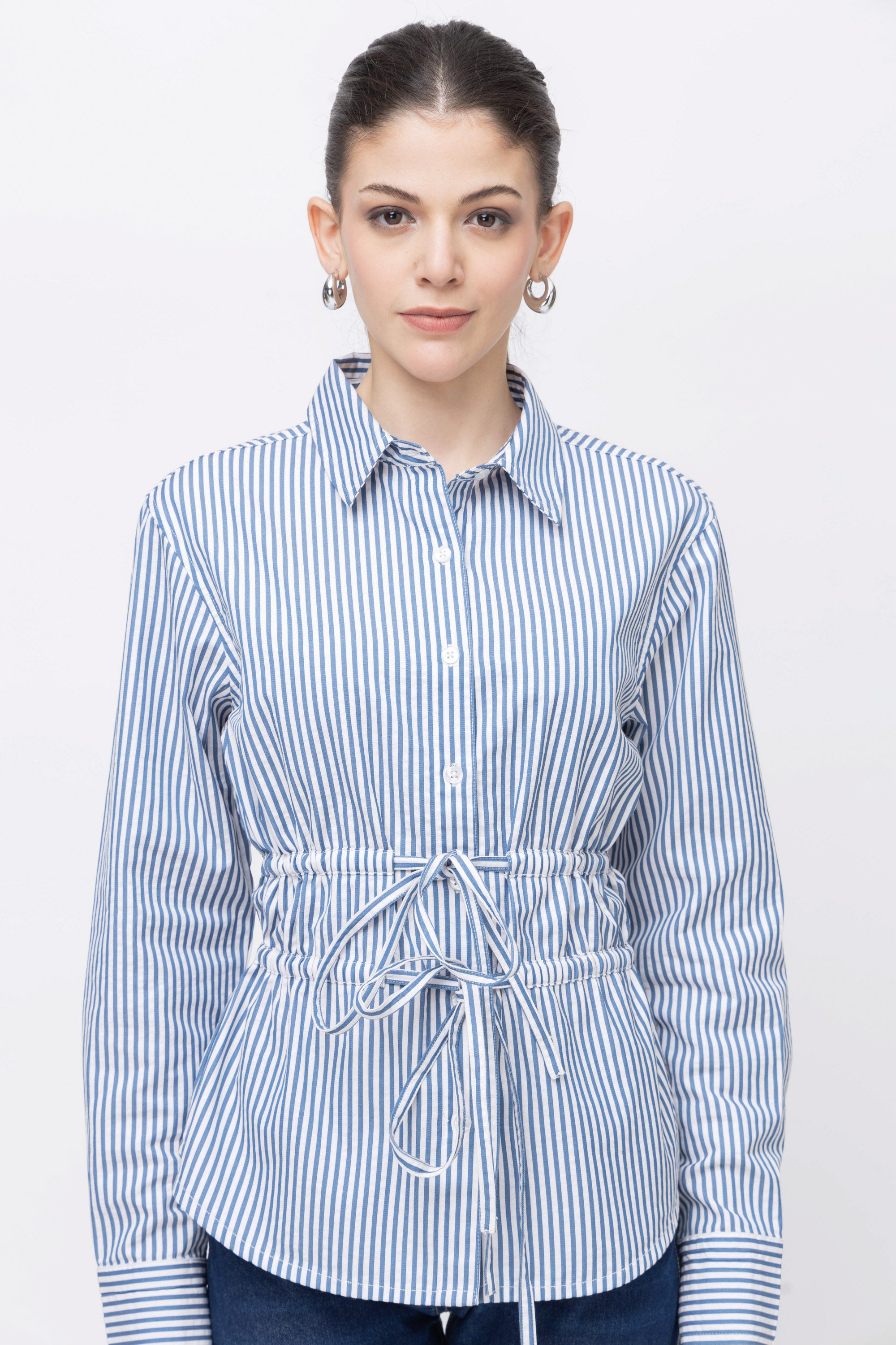 Women's Striped Full Sleeve Shirt