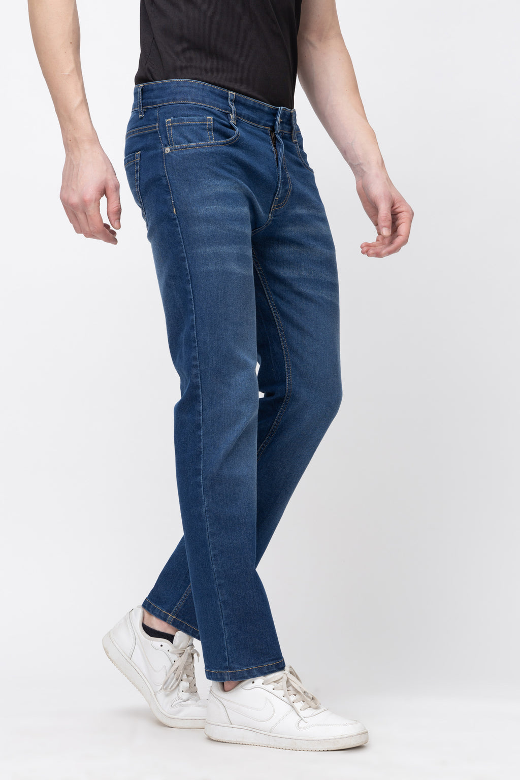 Men’s Slim Fit Dark Blue Denim Jeans