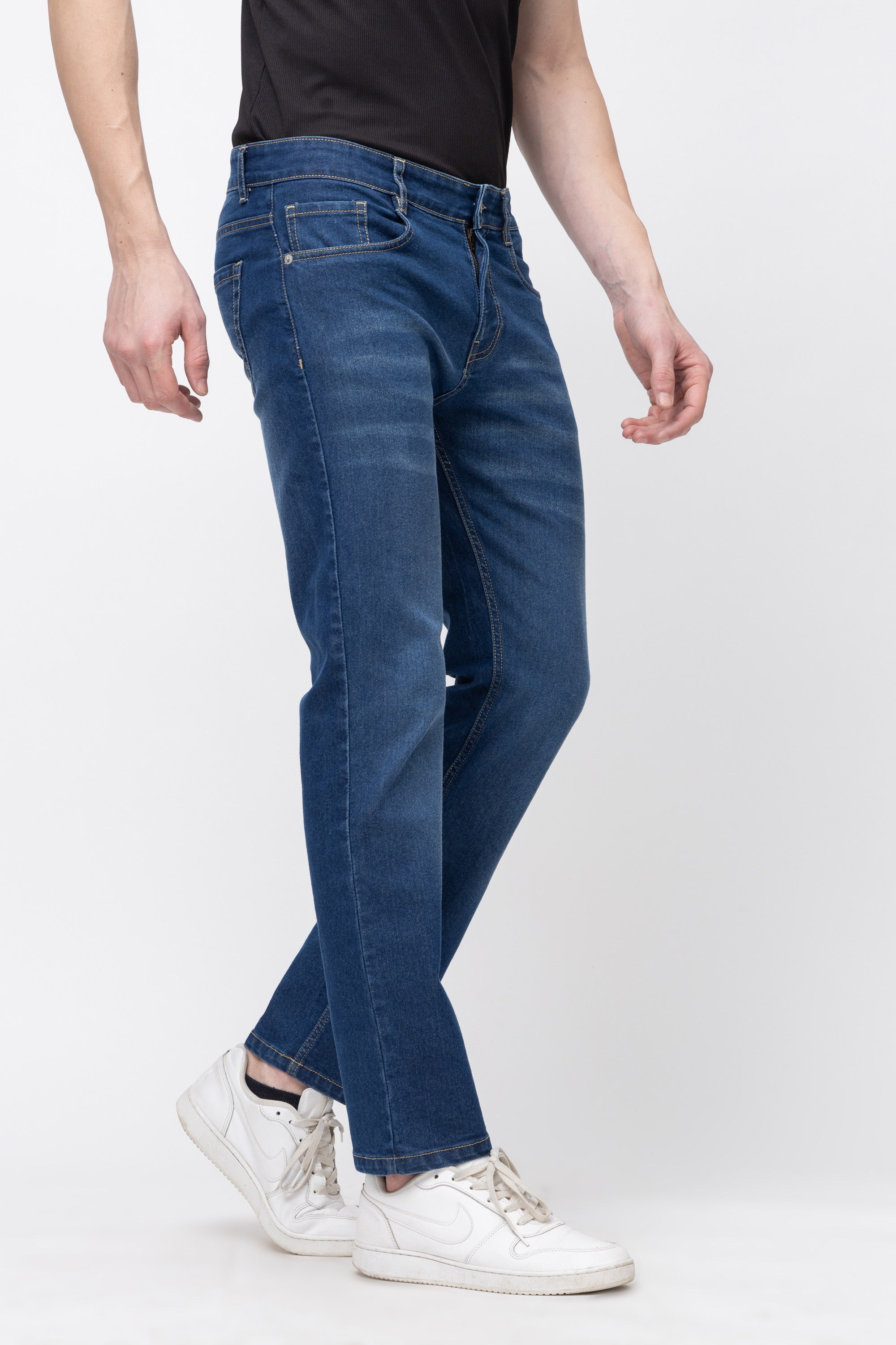 Men’s Slim Fit Dark Blue Denim Jeans