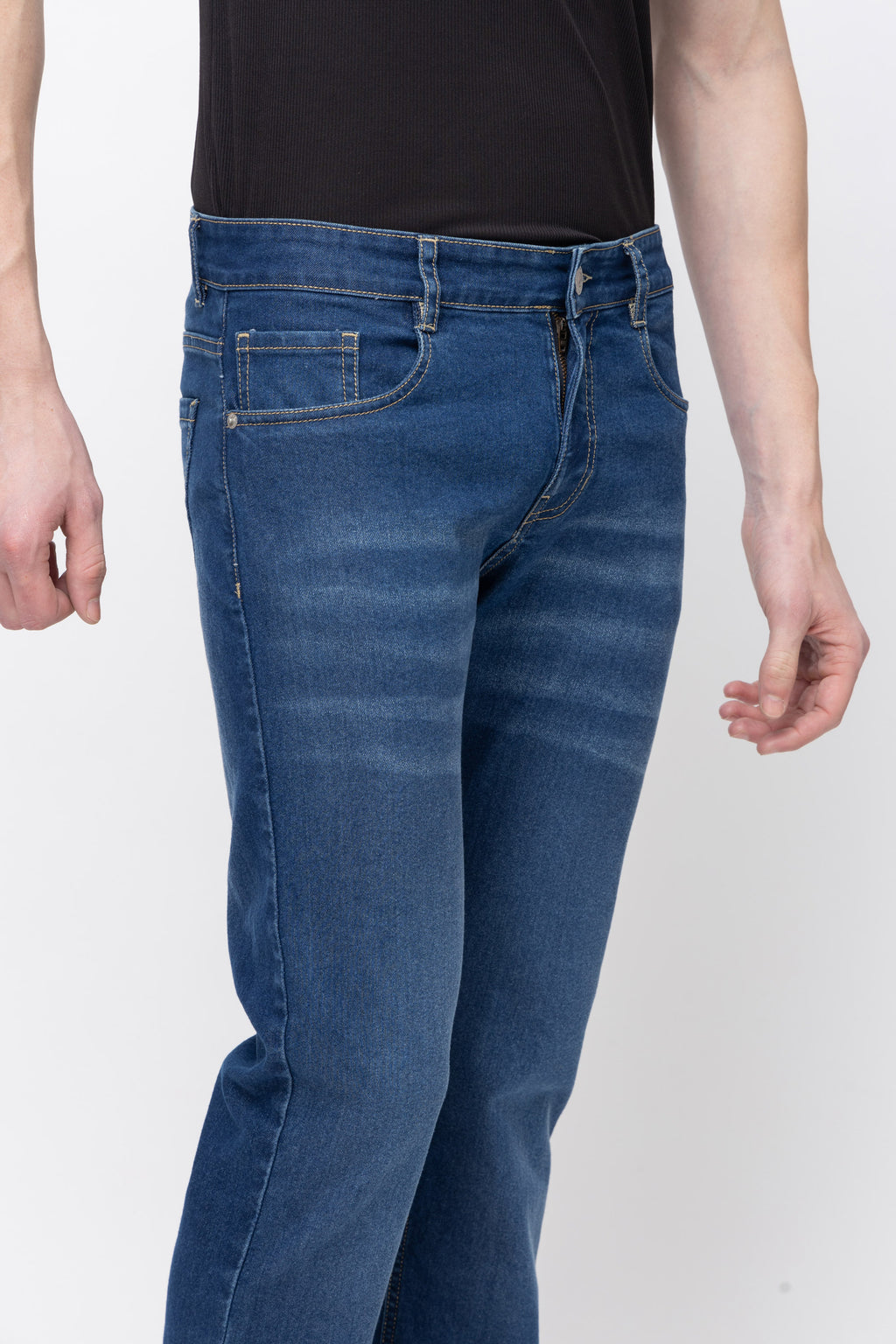 Men’s Slim Fit Dark Blue Denim Jeans