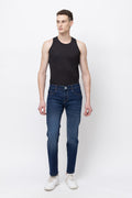 Men’s Slim Fit Dark Blue Denim Jeans