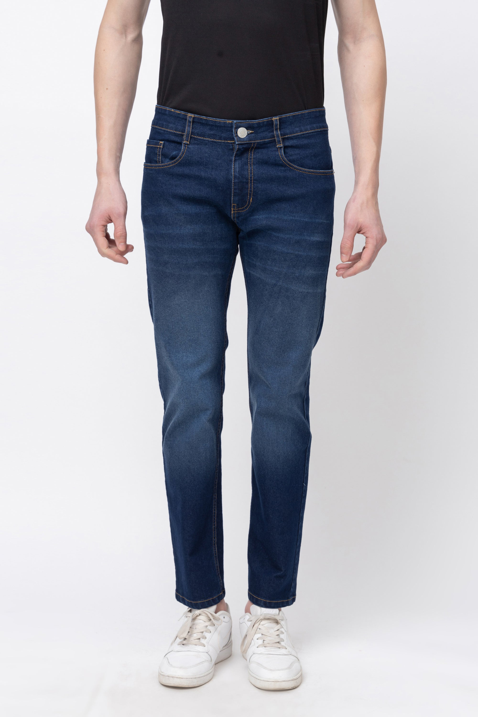 Men’s Slim Fit Dark Blue Denim Jeans