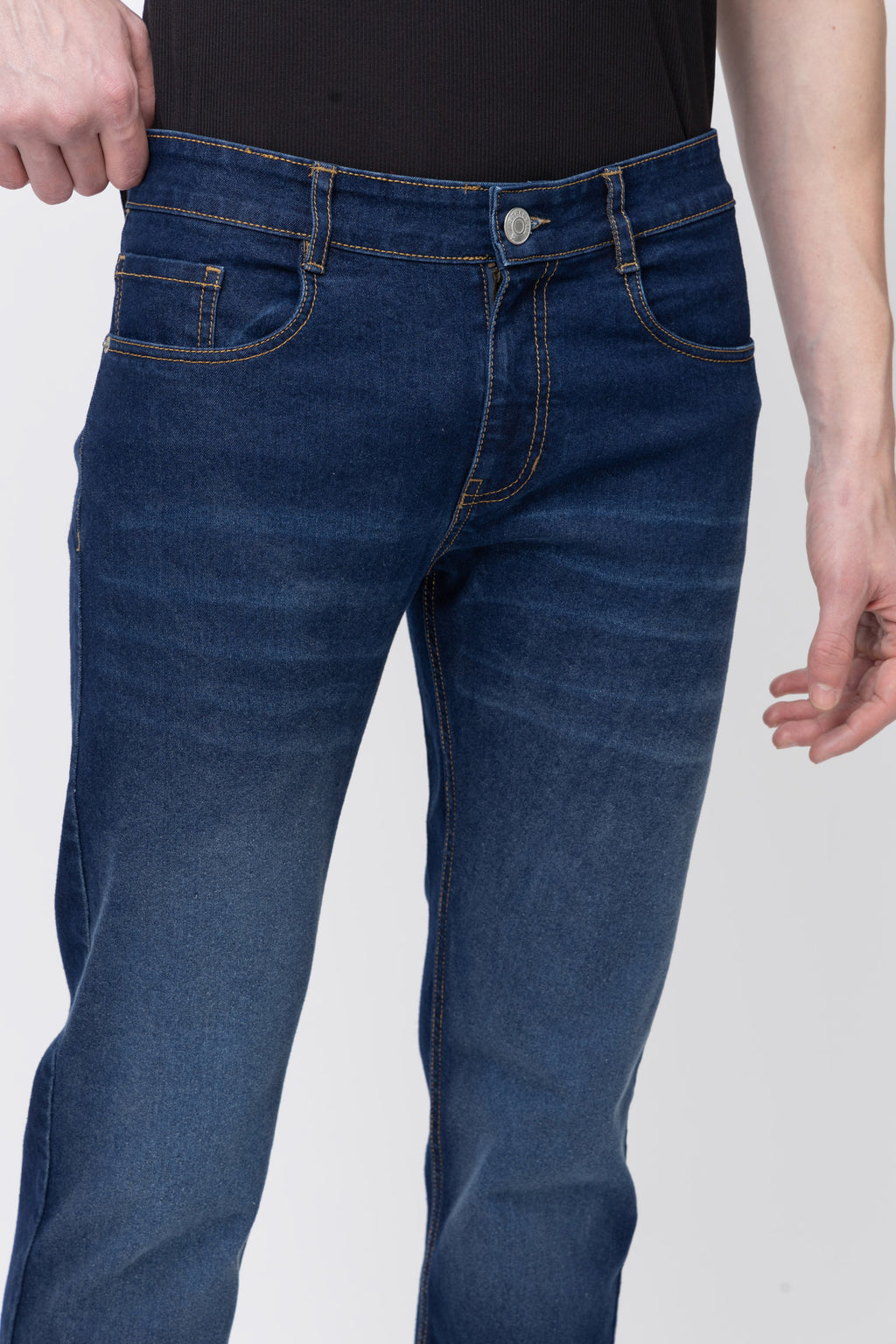 Men’s Slim Fit Dark Blue Denim Jeans