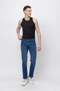 Men’s Slim Fit Dark Blue Denim Jeans