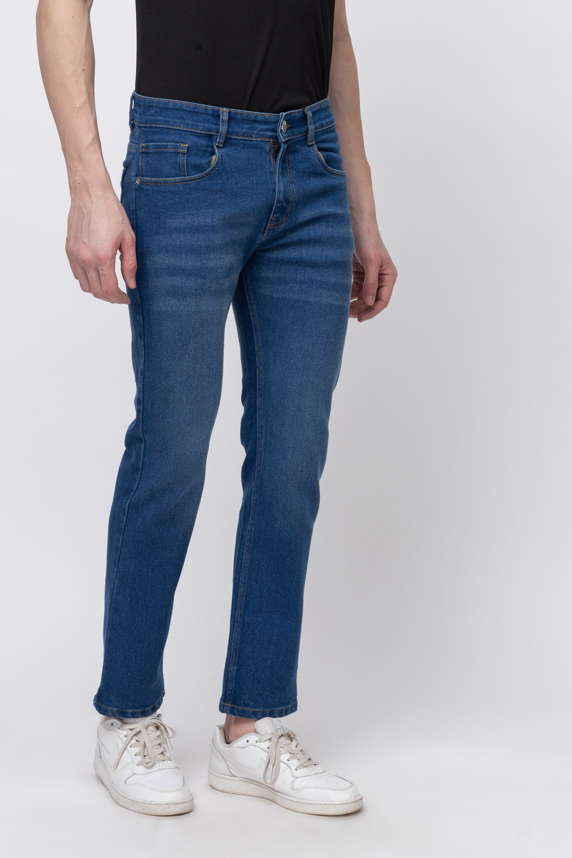 Men’s Slim Fit Dark Blue Denim Jeans