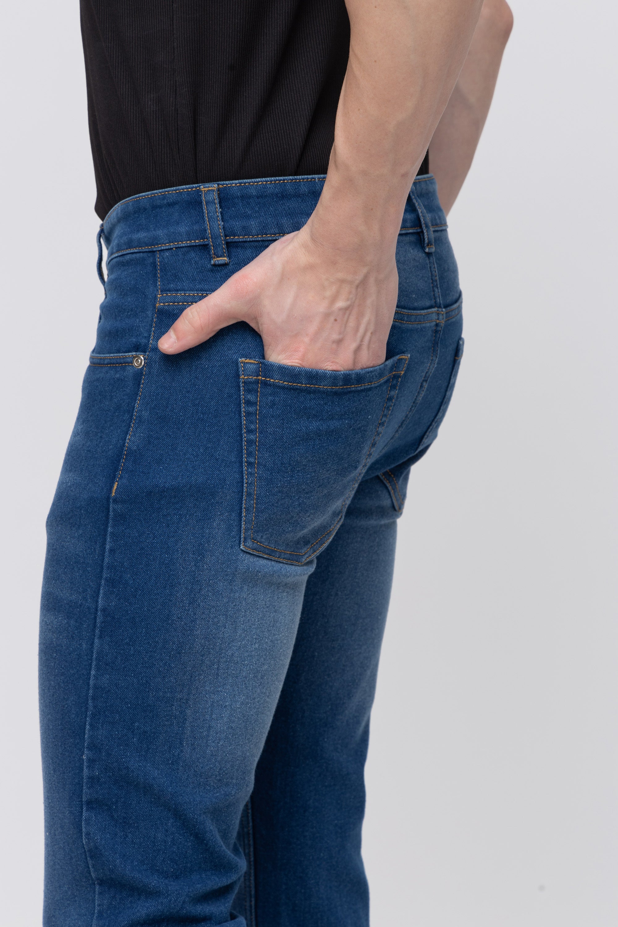 Men’s Slim Fit Dark Blue Denim Jeans