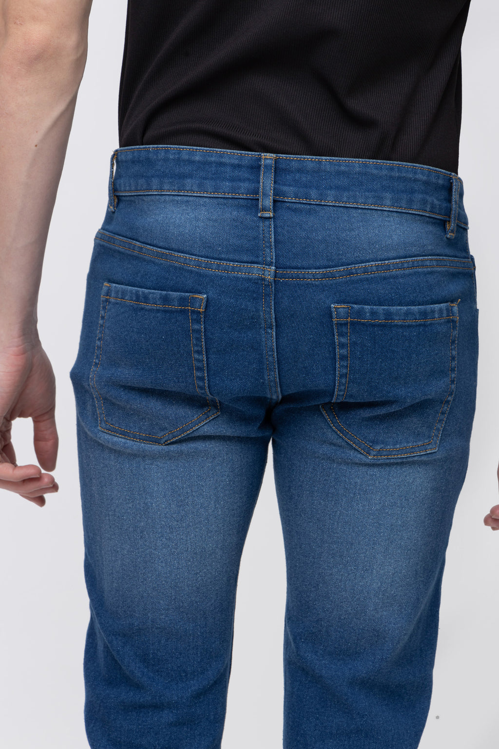 Men’s Slim Fit Dark Blue Denim Jeans