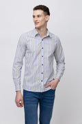 Men's Full Sleeve Striped Cotton Shirt
