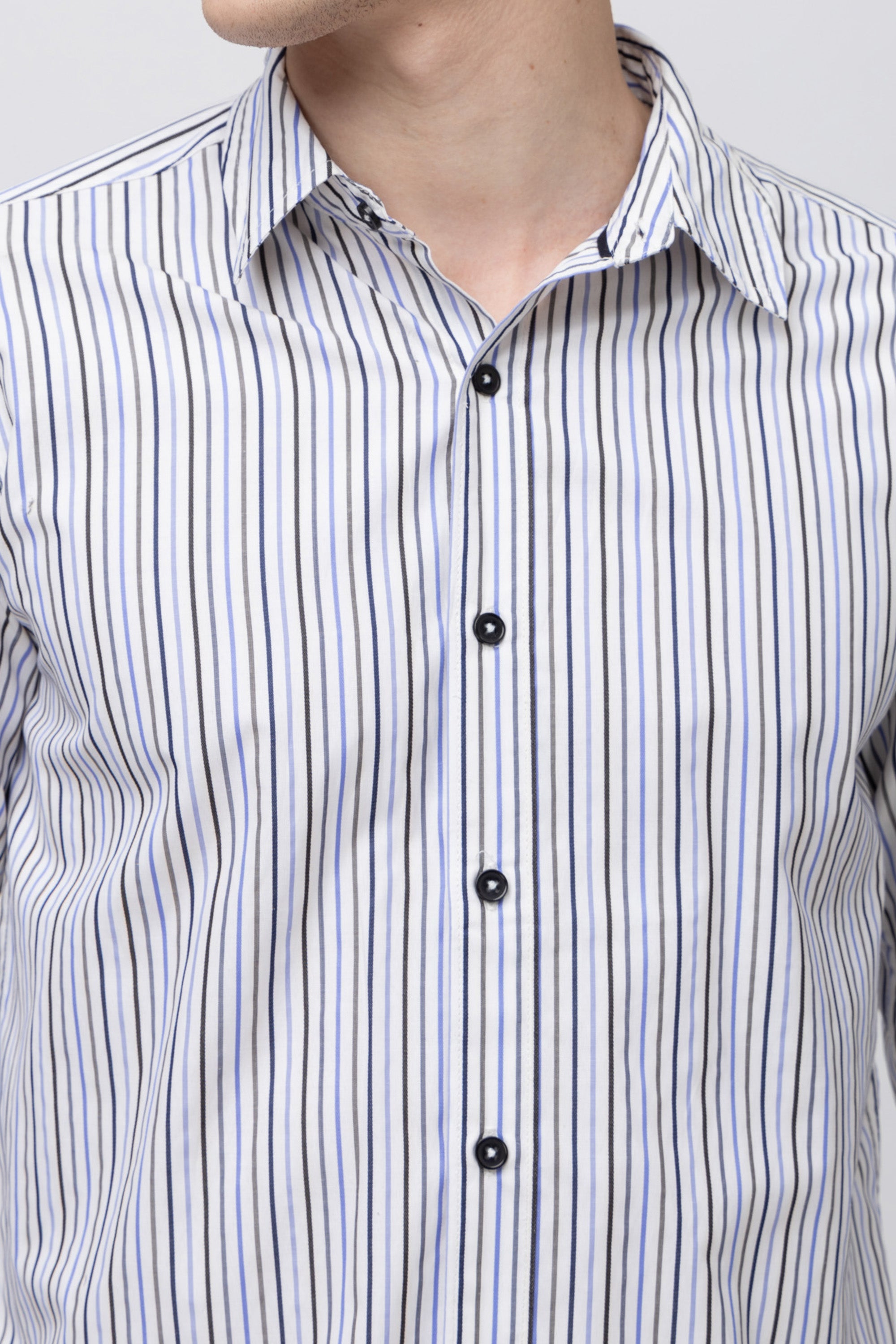 Men's Full Sleeve Striped Cotton Shirt