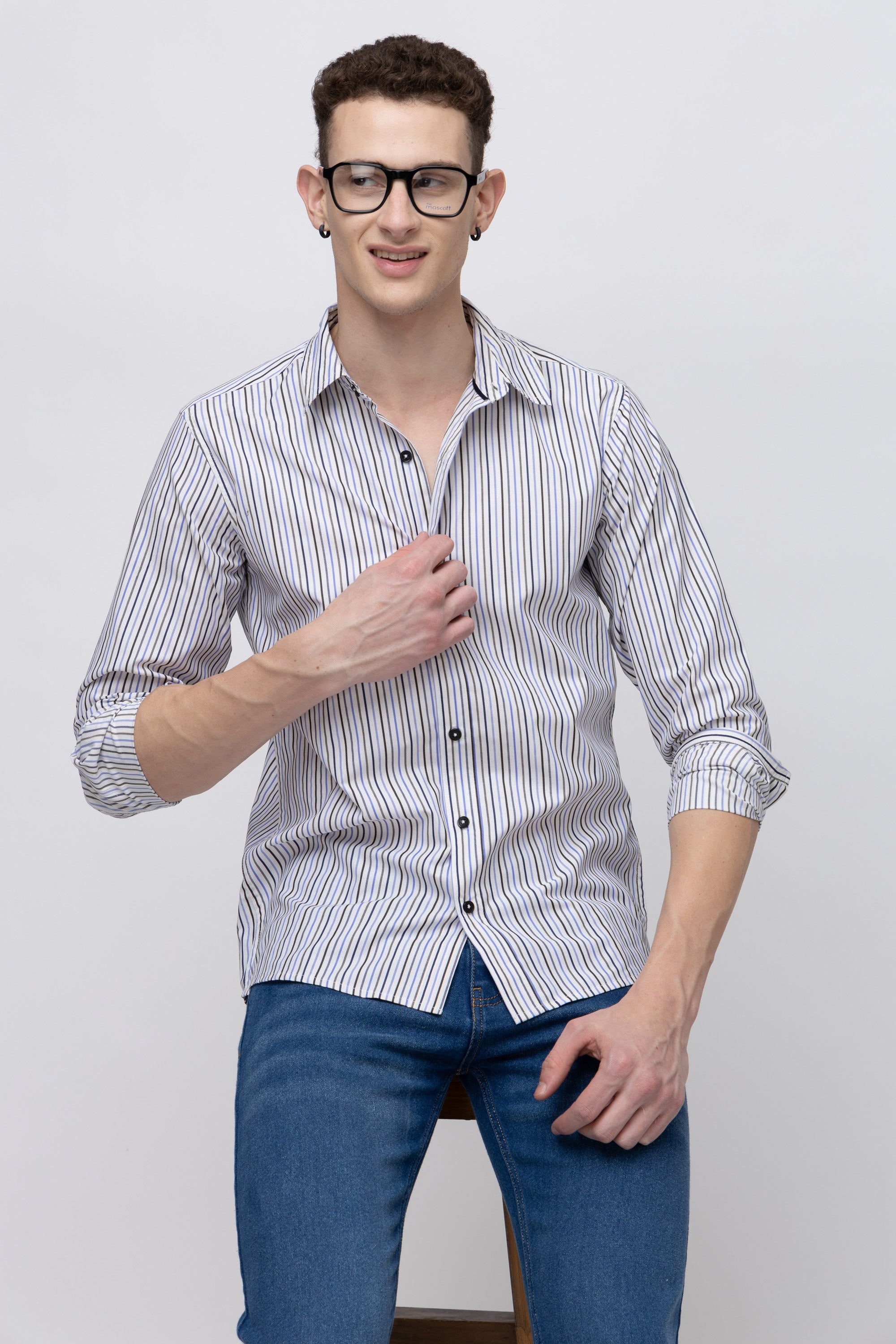 Men's Full Sleeve Striped Cotton Shirt