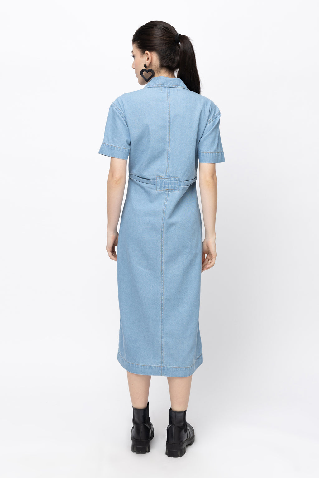 Women's Cotton Denim Maxi Dress