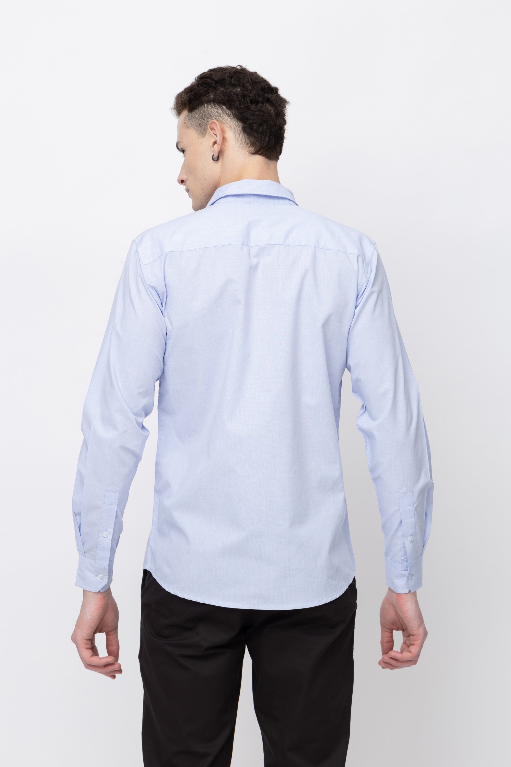 Men's Full Sleeve Lightblue Chambray Shirt