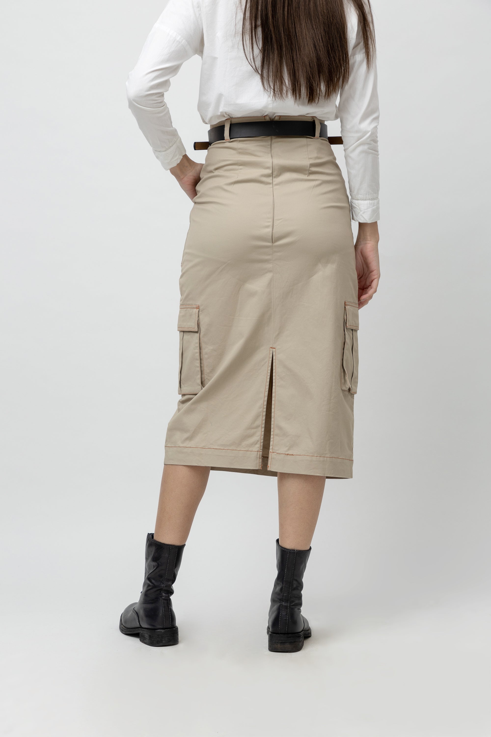 Women's Twill Cargo Skirt