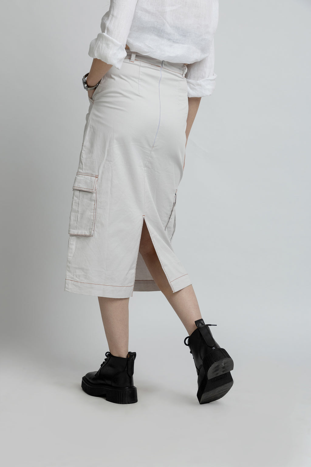 Women's Twill Cargo Skirt