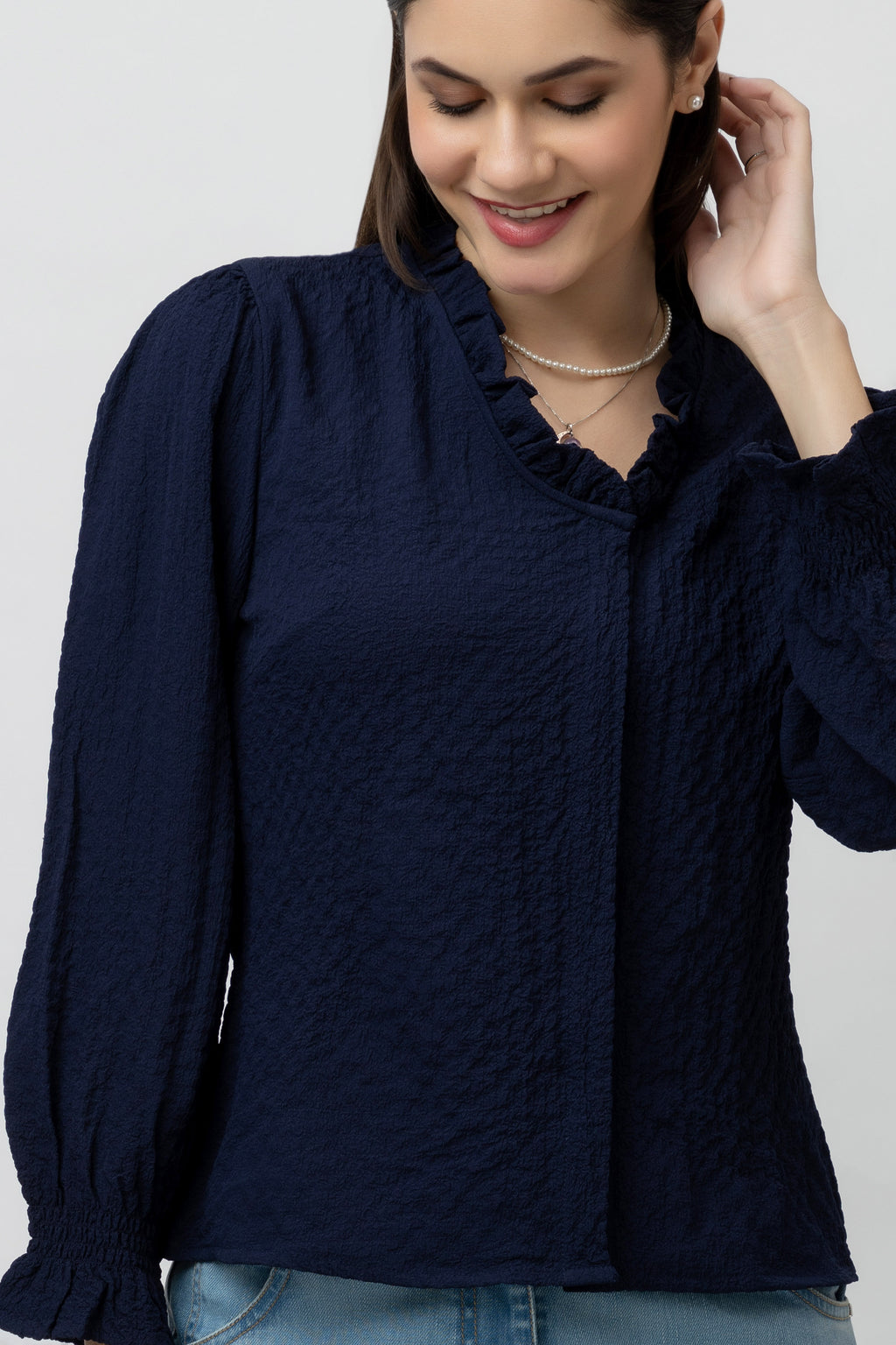 Women's full sleeve V-Neck Top