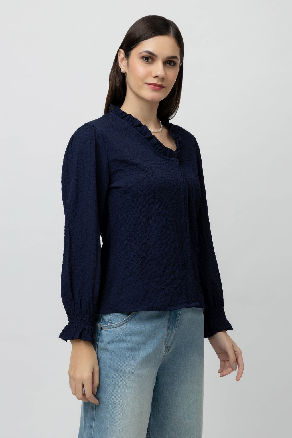 Women's full sleeve V-Neck Top