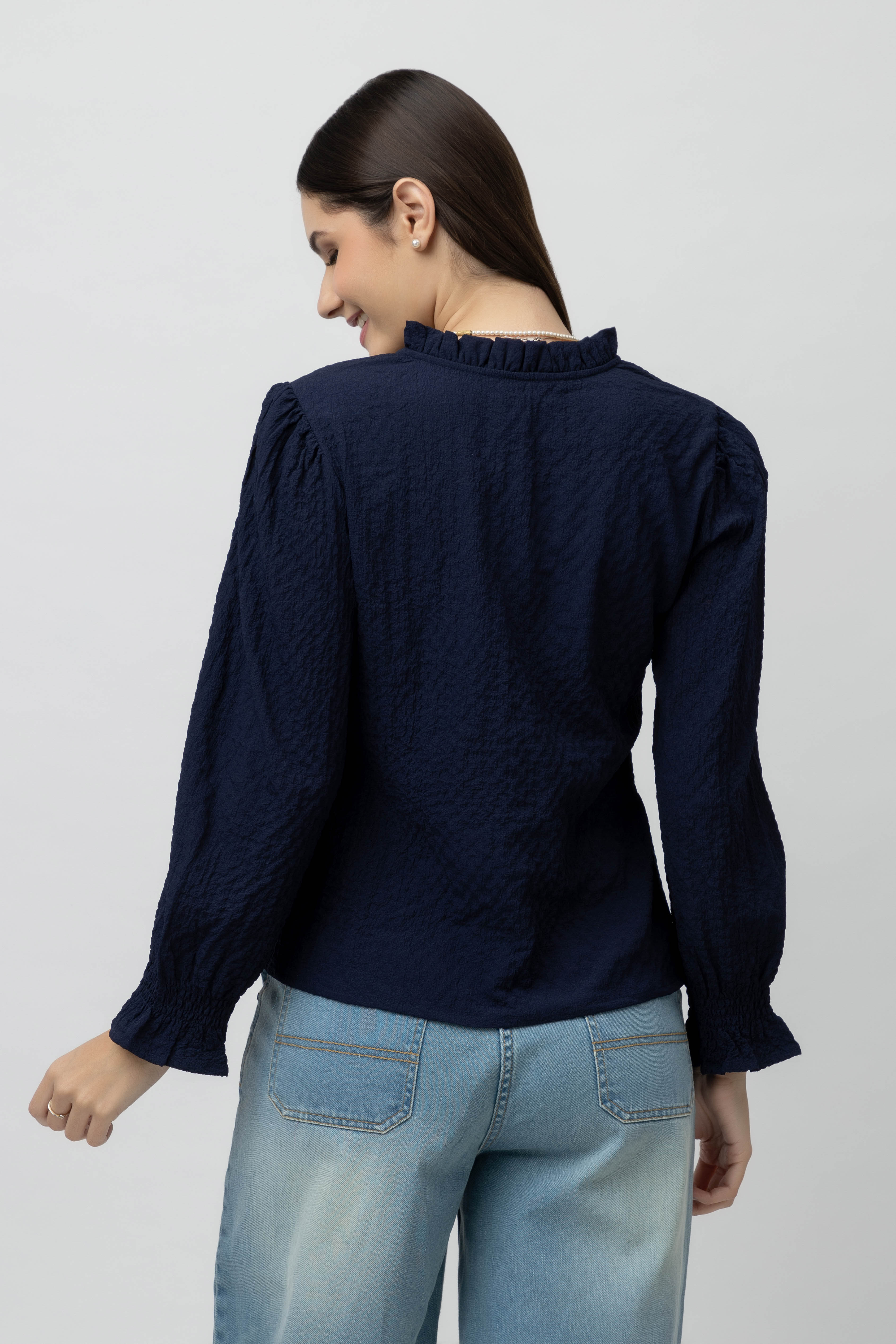 Women's full sleeve V-Neck Top