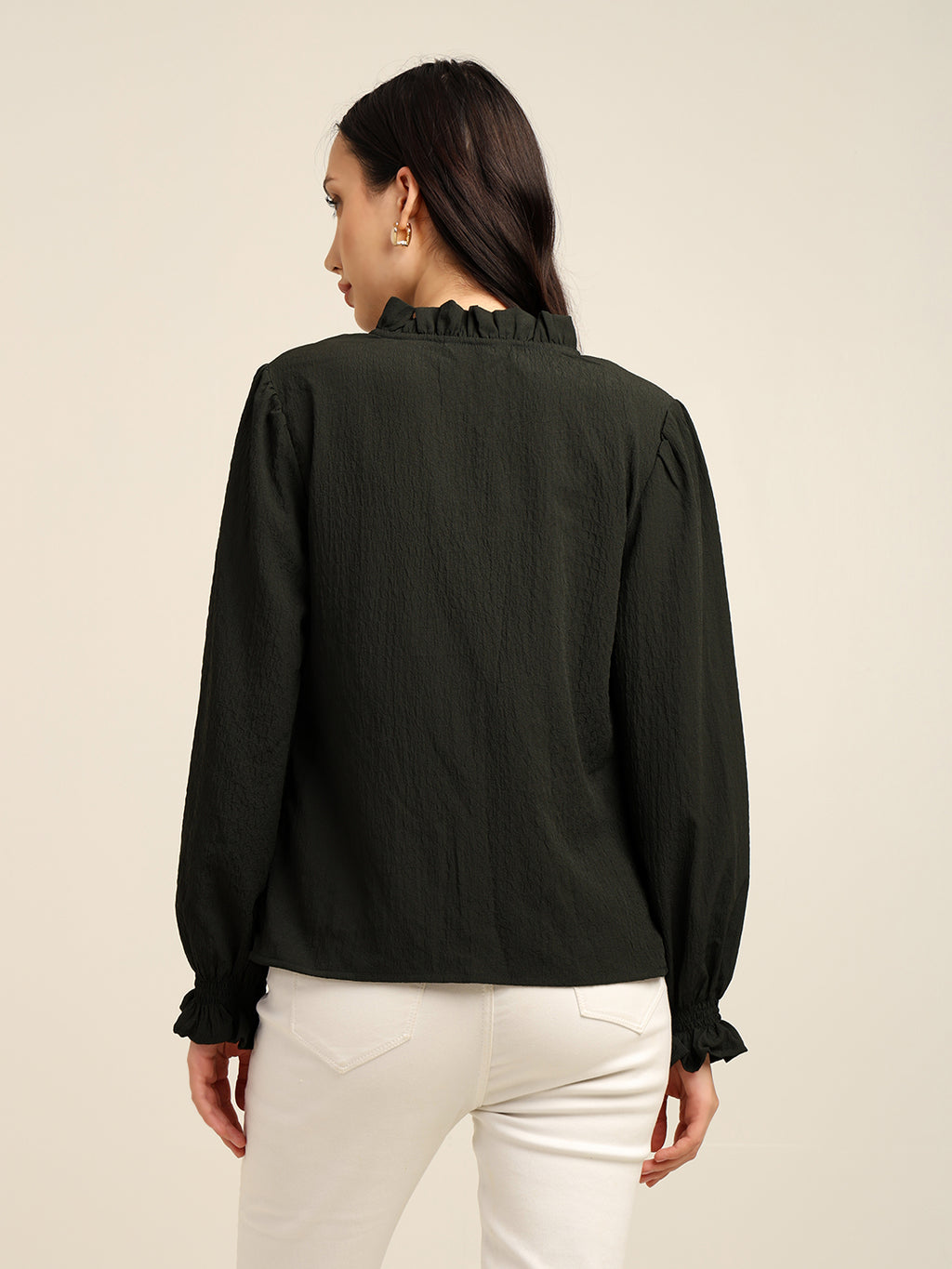 Women's Full Sleeve V-Neck Top