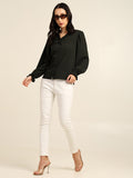Women's Full Sleeve V-Neck Top